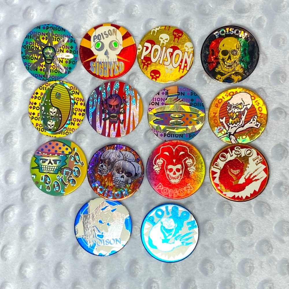 POGs Lot of 14 Poison Foil POGs